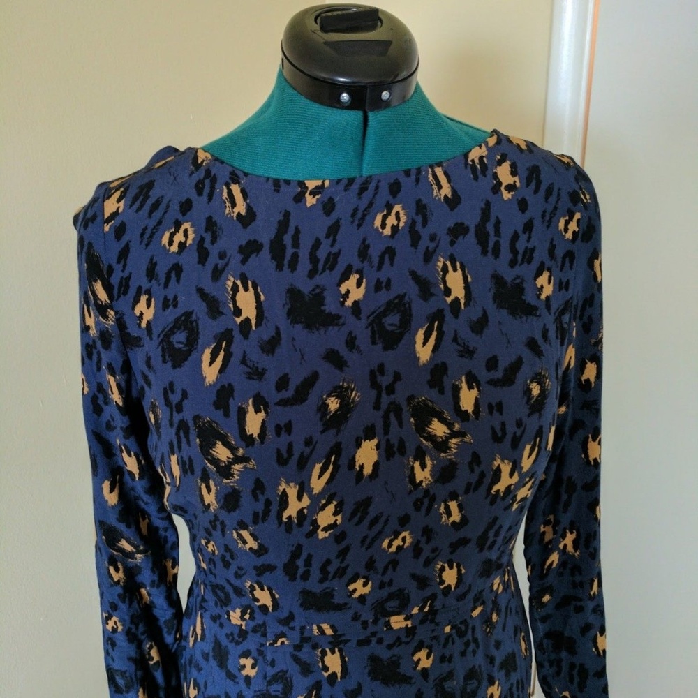 & Other Stories Leopard midi dress